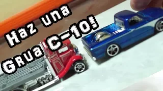 Como hacer una grua plataforma Hot Wheels