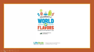 OSHR March 2022 Wellness Webinar: National Nutrition Month and World Flavors