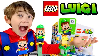 Lego Luigi Unboxing, Build and PLAYYYY!!!!