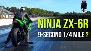 Kawasaki Ninja ZX-6R 9-Second 1/4 Mile Drag Strip Setup