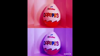 Огромный гладкий и ровный киндер сюрприз  / kinder сюрприз