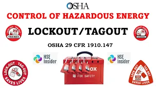 OSHA Lock Out Tag Out 29 CFR 1910 47 | Control of Hazardous Energy | Part 1 | What is LOTO?