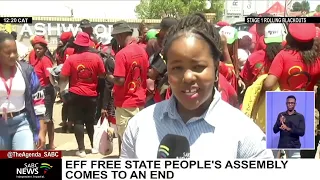 EFF's Free State People's Assembly concludes with newly elected provincial