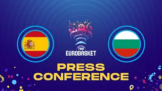 Spain v Bulgaria - Press Conference | FIBA EuroBasket 2022