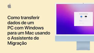 Como transferir dados de um PC com Windows para um Mac | Suporte da Apple