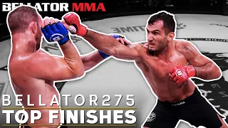 Top Brutal Finishes From Bellator 275 Fighters | Bellator MMA