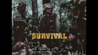 UNITED STATES ARMY SURVIVAL TRAINING FILM 78994 Xx