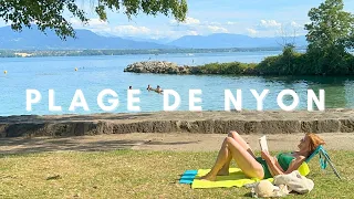 Nyon Switzerland | Cosy beach near Geneva Switzerland | Beautiful Swiss villages