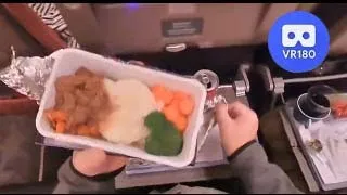 Chicken Dinner on the plane 2002  VR180 Virtual Tasting