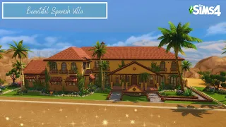 Sims 4 l NoCc l Oasis Springs l Beautiful Spanish Villa l Stop Motion Build