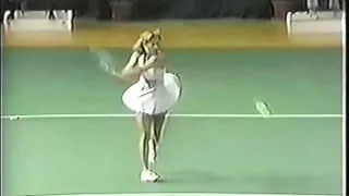 Chrissie Evert in the mid-70s vs. Wade/Court/Goolagong