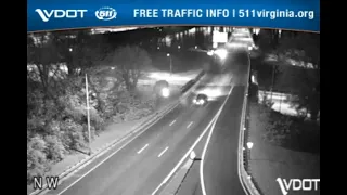 Driver Desperate To Make Exit Instead Causes Crash On Infamous Exit 1C In Arlington County, VA