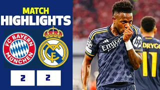 Bayern Munich vs Real Madrid (2-2) Highlights | UCL Champions League | Kane Goal | Vinicius Jr Goal