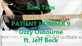 Ozzy Osbourne ft. Jeff Beck - Patient Number 9 (BASS COVER TABS)