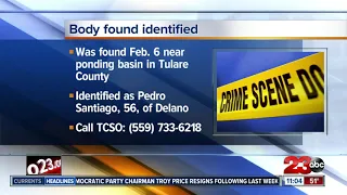 Body found in Tulare County identified