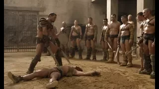 Spartacus humiliates Crixus