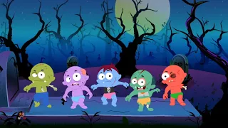 пять маленьких зомби | песня хэллоуина | страшная рифма для детей | Five Little Zombies