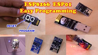 ESP8266 ESP01 Easy Programming & Adapter Modification