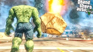 GTA 5 Моды: ХАЛК ПРОТИВ МЕТЕОРИТОВ | Hulk vs Meteors