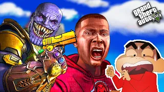 THANOS KIDNAPPED SHINCHAN and TRY TO KILL FRANKLIN in GTA 5 | THUGBOI MAX