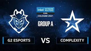 CS:GO - Complexity vs. G2 Esports [Dust2] Map 2 - IEM Cologne 2021 - Group A
