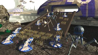 Full-Scale CLONE WARS Military INVASION! - Men of War: Star Wars Mod Battle Simulator