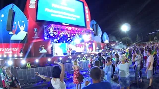 Дискотека после матча. Самара 02.07.2018  WORLD CUP 2018. FIFA FAN FEST. SAMARA.