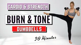 🔥30 Min CARDIO & WEIGHTS🔥Burn & Tone Full Body Workout🔥Fat Burn & Muscle Tone🔥LOW IMPACT🔥NO REPEAT🔥