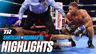 BRIAN NORMAN JR. SPOILS GIOVANI SANTILLAN'S TITLE DREAMS | FIGHT HIGHLIGHTS