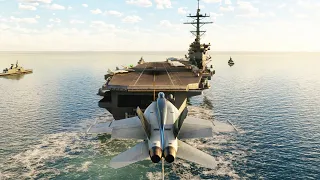 AIRCRAFT CARRIER LANDING - Microsoft Flight Simulator Top Gun DLC
