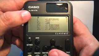 Calcular Media, Varianza y Desviación Estándar con calculadora CASIO fx-991CW