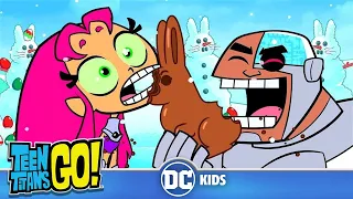 Teen Titans Go! En Español | Cómo Papá Noel roba Pascua | DC Kids