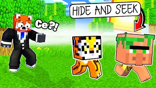 Suntem BLOCKURI cu PICIOARE in HIDE AND SEEK ! Minecraft