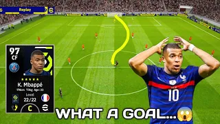 OMG😱...! Unstoppable Long-range Goal By K.mbappe in eFootball 2022 mobile || Online Match😇