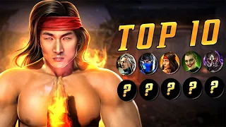 The TOP 10 CHARACTERS in Mortal Kombat 11 (Ranked Mode Matches)