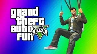 GTA 5 Online Funny Moments Gameplay - Secret IAA Building, Parachute Fails (Hidden Office Fun!)