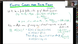 Elliptic Curves - Lecture 13b - Elliptic curves over finite fields (Hasse's bound)