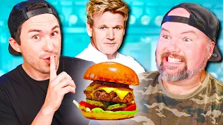 Trying to Cook Like GORDON RAMSAY - His Famous ALL AMERICAN BURGER