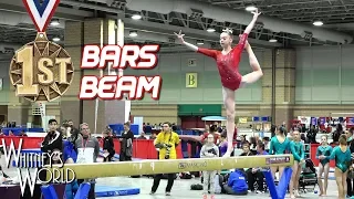 Whitney Bjerken | 2nd Level 10 Gymnastics Meet | Bars & Beam Champion