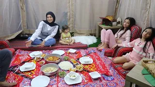 سفرة رمضان في الخيمة 🌙!!