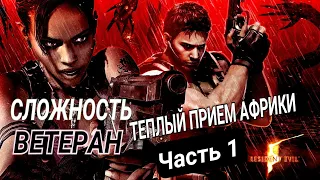 Resident Evil 5/Сложность Ветеран/Прохождение/Теплый Прием Африки #1