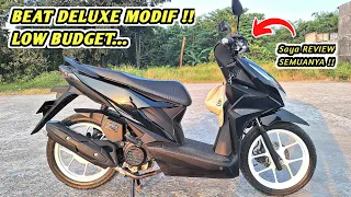 Review Full Modifikasi Beat Deluxe Hitam Terbaru | Beat Modifikasi Simple 2023