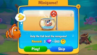 Fishdom Mini-game - Help the Fish Beat the Minigame!!! He needs water!