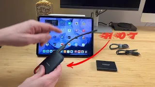 Warning ⚠️ External SSD in IPAD 🔥