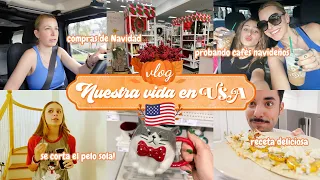 🇺🇸 Primeras compras decoración de NAVIDAD 🎄 Se corta el pelo SOLA! 💇‍♀️ Nuestra vida en USA - VLOG