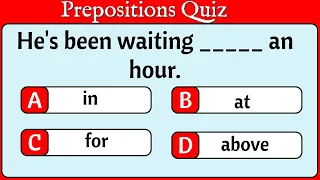 The Prepositions Quiz || Challenge Your English With This Quiz | English Grammar Test!