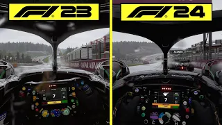 F1 24 vs F1 23 Early Graphics Comparison | Circuit de Spa-Francorchamps | RTX 4080