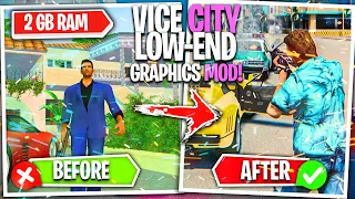 🔥How To Install Realistic Colorful Graphics Mod In Vice City ✅| Remaster GTA Vice City [ 2 GB RAM ]