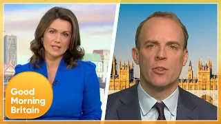 Susanna Grills Dominic Raab On Whether Or Not Boris Johnson Should Resign | Good Morning Britain