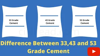 DIFFERENCE BETWEEN 33, 43 AND 53 GRADE OF CEMENT|33 grade vs 43 grade vs 53 grade of cement|